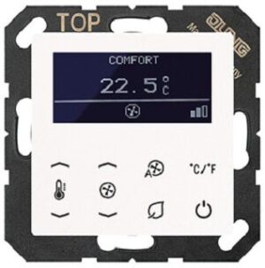 Jung KNX Raumtemperaturregler Fan Coil Serie AS/A, alpinweiß TRDA5248WW – Bild 1