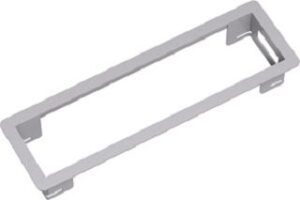 Bachmann Einbaurahmen 241,5x73mm Power Frame RAL9006 silbergrau 317.000 – Bild 1