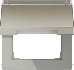 Jung Klappdeckel mit Schriftf. Serie LS Edelstahl ES2990NAKL – Bild 1