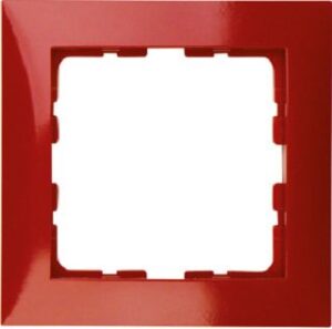 Berker Rahmen 1-fach rot glänzend 10118962 – Bild 1