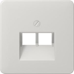 Jung Abdeckung für IAE/UAE-ADose CD500 u. Std. 2x8pol. lichtgrau CD569-2UALG – Bild 1