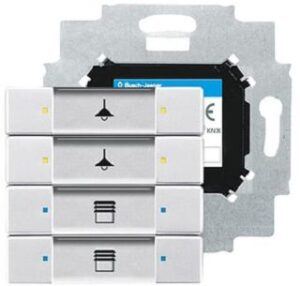 Busch-Jaeger Bedienelement 4-fach mit integriertem Busankoppler 6127/01-83 – Bild 1