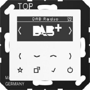 Jung Smart Radio DAB+,  Serie AS/A, alpinweiß DABAWW – Bild 1