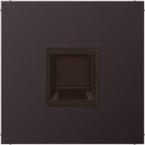 Jung Abdeckung für Modular-Jack-Steckbuc hsen, Serie LS, dark (lackiertes Alumini AL1969-1WED – Bild 1