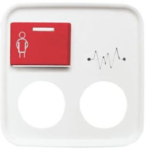 Busch-Jaeger Zentralscheibe, alpinweiß, Datenkommunikation, Licht-Ton-Rufsysteme 2548-071D-214-101 – Bild 1