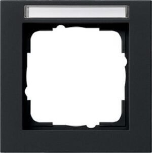 Gira Abdeckrahmen 1fach BSF Gira E2 Schwarz matt 109109 – Bild 1