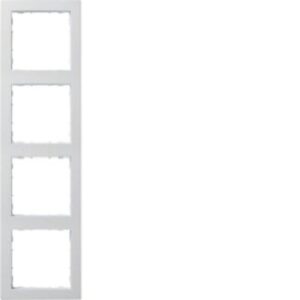 Hager Rahmen 4-fach PUR brillantweiss WYR140 – Bild 1