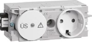 Hager Steckdose C-Profil reinweiss GS12009010 – Bild 1