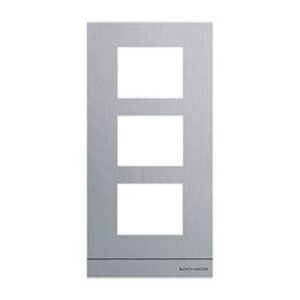 Busch-Jaeger Frontplatte Audio 1/3 Edelstahl 2xModul 41393CF-S-03 – Bild 1