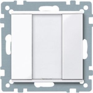 Merten Taster 1-fach plus System M aktivweiss glänzend 617125 – Bild 1