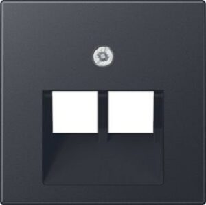 Jung Abdeckung anthrazit matt für IAE/UAE-Anschlußdose A569-2BFPLUAANM – Bild 1