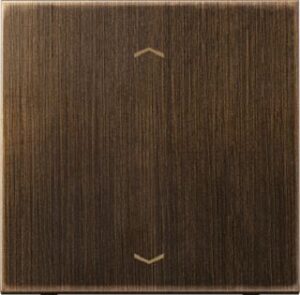 Jung Steuertaste Standard, Symbol Pfeil, Serie LS, Messing antik ME1700PAT – Bild 1