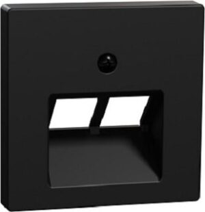 Merten Zentralplatte für UAE-Einsatz 2fach schwarz matt System M MEG4522-0403 – Bild 1