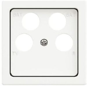 Busch-Jaeger Zentralscheibe, studioweiß matt,  future linear, Abdeckungen für Datenk 1743/10-04-884 – Bild 1