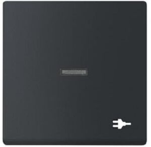 Busch-Jaeger Kontrollwippe Stecker future linear schwarz matt 1789ST-885 – Bild 1