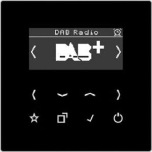 Jung Smart Radio DAB+,  Serie LS, schwarz DABLSSW – Bild 1