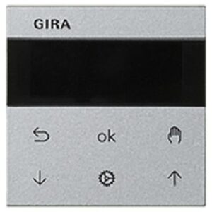 Gira S3000 Jalousie- + Schaltuhr Display System 55 Aluminium 536626 – Bild 1