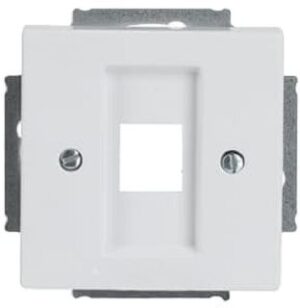 Busch-Jaeger Z-Scheibe Modular-Jack 1-f mit Tragring solo studioweiss 2561-84 – Bild 1