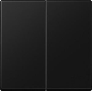 Jung Steuertaste 2fach Standard,  Serie A graphitschwarz matt A1702BFSWM – Bild 1