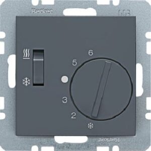 Berker Raumtemperaturregler S.x/B.x, anthrazit 20291606 – Bild 1
