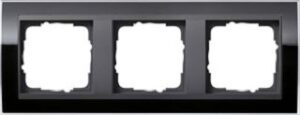 Gira Abdeckrahmen 3-fach Event Klar schwarz für Einsatz anth 0213738 – Bild 1