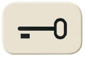 Busch-Jaeger Tastersymbol Schl. Wippe 2520 Duro 2000 SI 2525TR – Bild 1