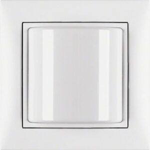 Berker Lichtsignal polarweiß matt mit Rahmen 52039909 – Bild 1