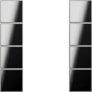 Jung Tastensatz komplett 4-fach zum Aufklipsen für Tastsensor-Modul GCR2504TSA – Bild 1