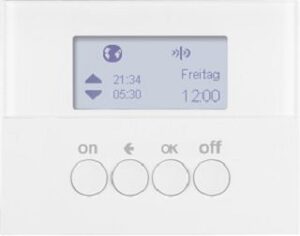 Berker KNX-Funk Zeitschaltuhr polarweiß glänzend 85745279 – Bild 1