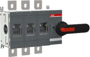 ABB Lasttrennschalter 3-polig 630A mit G riff u. Welle OT630E30P – Bild 1