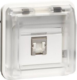 Berker UAE Steckdosen-Einsatz 8pol gesch. polarweiß matt 14093512 – Bild 1