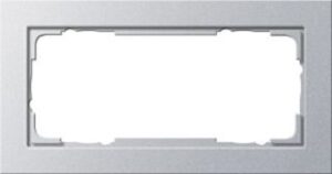 Gira Abdeckrahmen 2-fach ohne Mittelsteg E2 aluminium 100225 – Bild 1