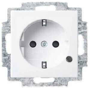 Busch-Jaeger SCHUKO Steckdose erhöhter Berührungsschutz Kontr Busch-balance SI alpinweiss 20EUCBL-914 – Bild 1