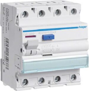 Hager FI-Schutzschalter 40A Typ A 4-polig 30mA kurzzeitverzög. CJG440D – Bild 1