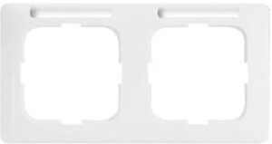 Busch-Jaeger Rahmen 2-fach Reflex SI waagerecht alpinweiß 1732NSKA-214 – Bild 1