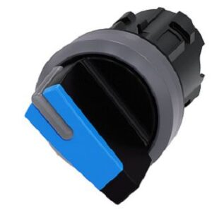 Siemens Knebelschalter rast. 2x90° O-I Knebel sw/bl 3SU10322BF500AA0 – Bild 1