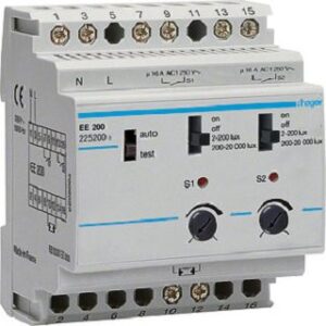 Hager Dämmerungsschalter 2 Kanal 20kLx EE200 – Bild 1