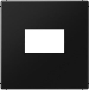 Jung Abdeckung für USB-Ladegerät (gerastet) Serie LS graphitschwarz matt LS1969USBSWM – Bild 1