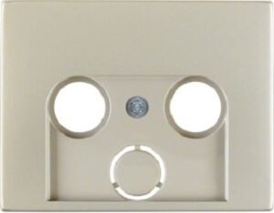 Berker Zentralstück Edelstahl für Ante.-Dose 2-3Loch 12017014 – Bild 1