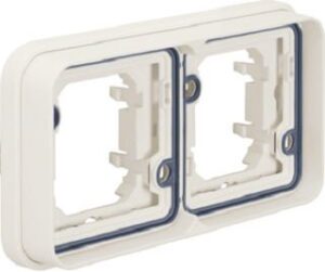 Berker Rahmen 2-fach waagerecht polarweiß 13293502 – Bild 1