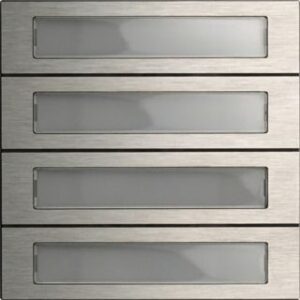 Gira Ruftastenmodul 4-fach System 106 Edelst ahl V4A 5534914 – Bild 1