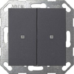Gira KNX Taster Wippe 2-fach System 55 anthrazit 517328 – Bild 1