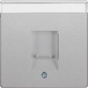 Berker Zentralstück Aluminium lackiert Staubschutzschieber 11706084 – Bild 1