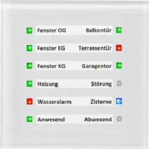 MDT Glas LED Anzeige ws mit Busankoppler SCN-GLED1W.01 – Bild 1