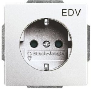 Busch-Jaeger SCHUKO-Steckdose future linear mit erhöh. Berüh.schutz 20EUCKS/DV-83 – Bild 1