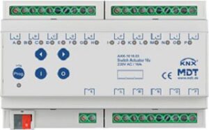 MDT Schaltaktor 16-fach REG 230VAC Kompakt 70µF 10EVG 8TE AKK-1616.03 – Bild 1
