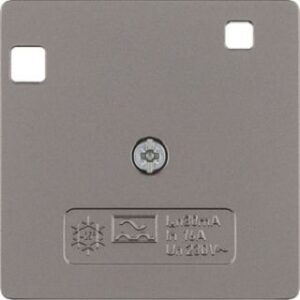 Berker Zentralstück Edelstahl lackiert für FI-Schutzschalter 149604 – Bild 1