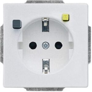 Busch-Jaeger FI-SCHUKOMAT SCHUKO Steckdosen-Einsatz alusilber 3120EUCB-83 – Bild 1