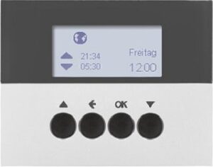 Berker Jalousie-Schaltuhr aluminium lackiert 85741177 – Bild 1