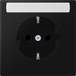 Jung SCHUKO Steckdose mit Schriftfeld mit erh.Berührungsschutz LS1520KINASWM – Bild 1